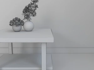 table gray barn michaelis reclaimed coffee-cube 3D Model