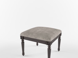 chair elegant home fashions tiffany wood stool 3D Model