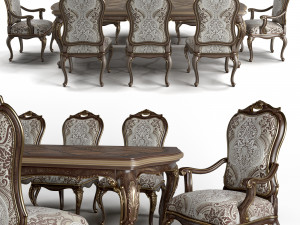 carson aria dining 3D Model