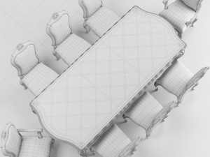 carson aria dining Modèle 3D