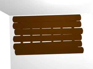 low poly wooden table 3D Model