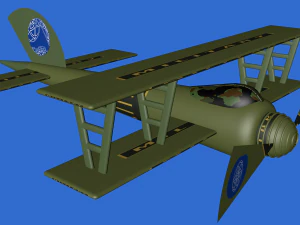 प्यारा हवाई लड़ाकू 3D मॉडल