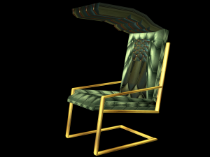 free 3d armchair Modelo 3D