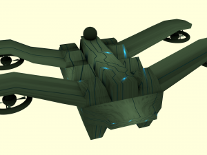 3d drone 3Dモデル