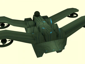 pesawat tak berawak 3d Model 3D