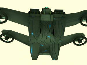 pesawat tak berawak 3d Model 3D