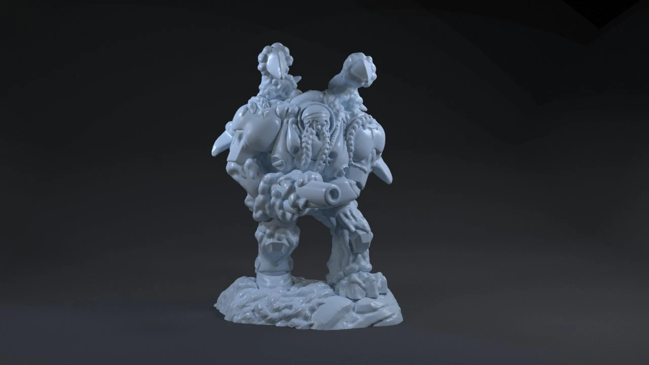 Infested Terran 3D Print Model .c4d .max .obj .3ds .fbx .stl .blend 