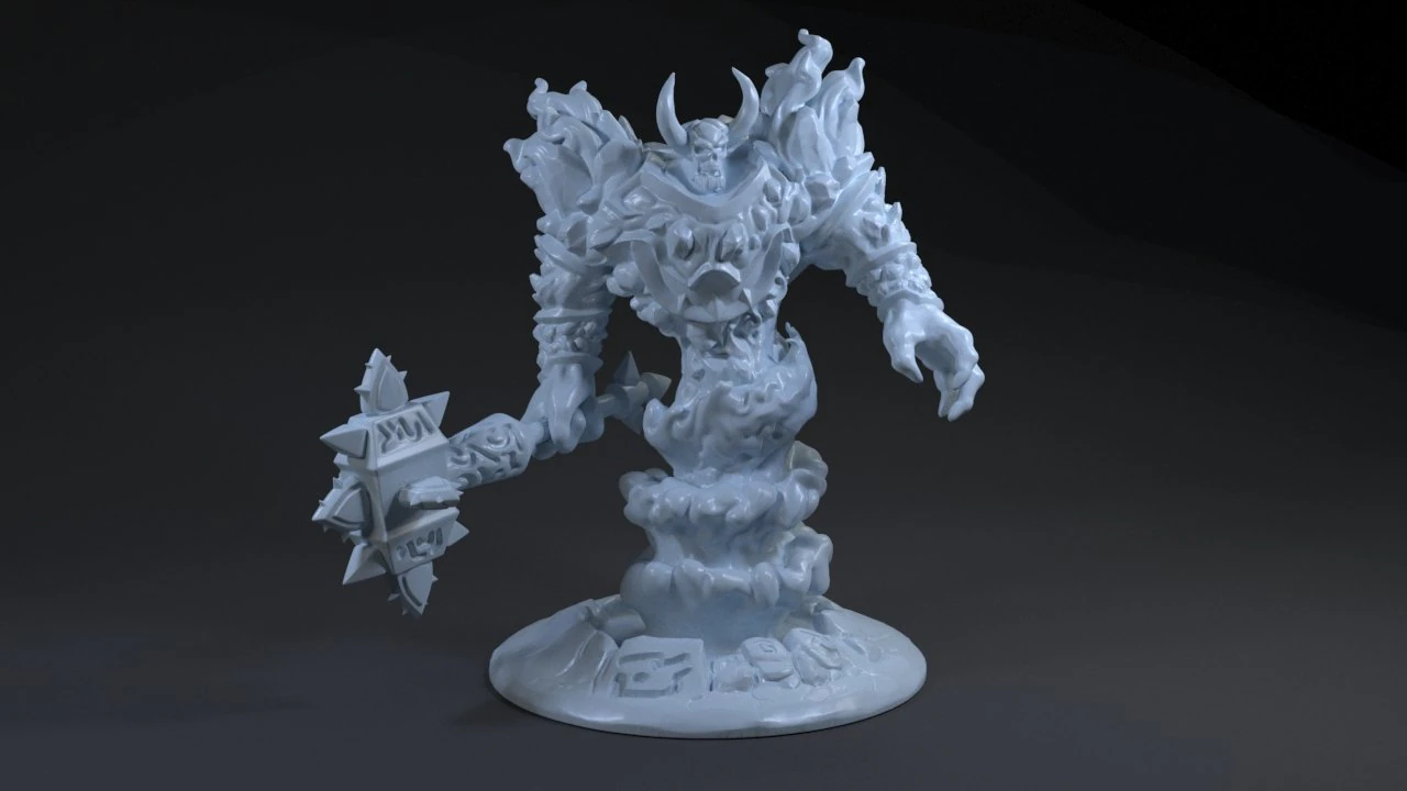 Ragnaros World of Warcraft 3D Print Model .c4d .max .obj .3ds .fbx .stl .blend