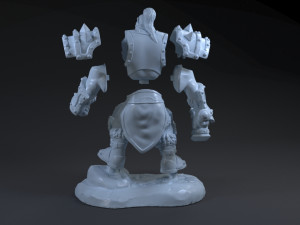 Thrall World of Warcraft 3Dプリントモデル