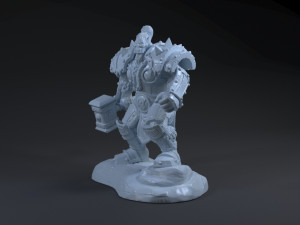 Thrall World of Warcraft 3Dプリントモデル
