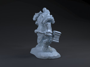 Thrall World of Warcraft 3Dプリントモデル