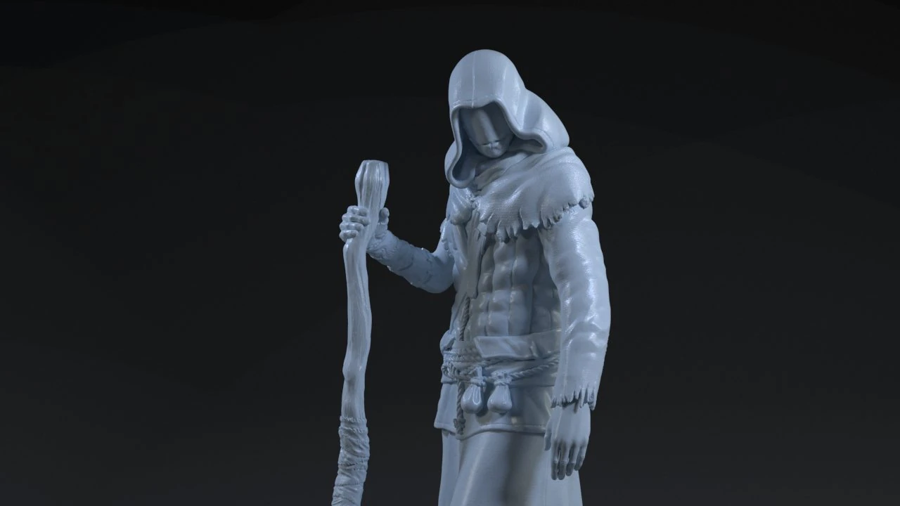 The Caretaker from The Witcher 3 3D Print Model .c4d .max .obj .3ds .fbx .stl .blend 