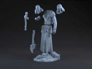 The Caretaker from The Witcher 3 3Dプリントモデル