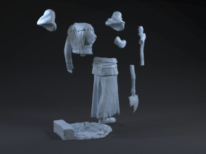 The Caretaker from The Witcher 3 3Dプリントモデル
