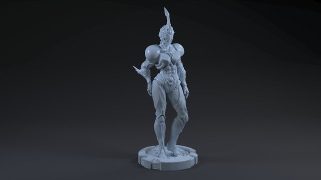 Guyver Girl 3D print model Modello di stampa 3D .c4d .max .obj .3ds .fbx .stl .blend 