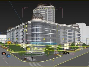 residential complex 3D Model