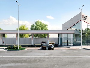 gas station 3D 모델