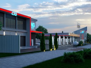 gas station 3Dモデル