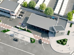 gas station 3Dモデル