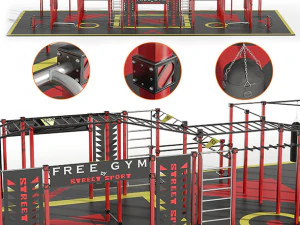 тренировки уличного спорта sfg 3D Модель