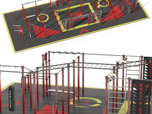 workout street sport sfg 3D Модель