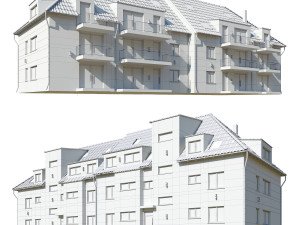 german house Model 3D