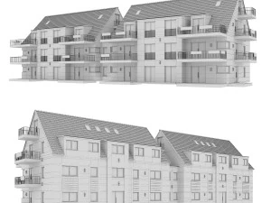 german house 3 3D Model