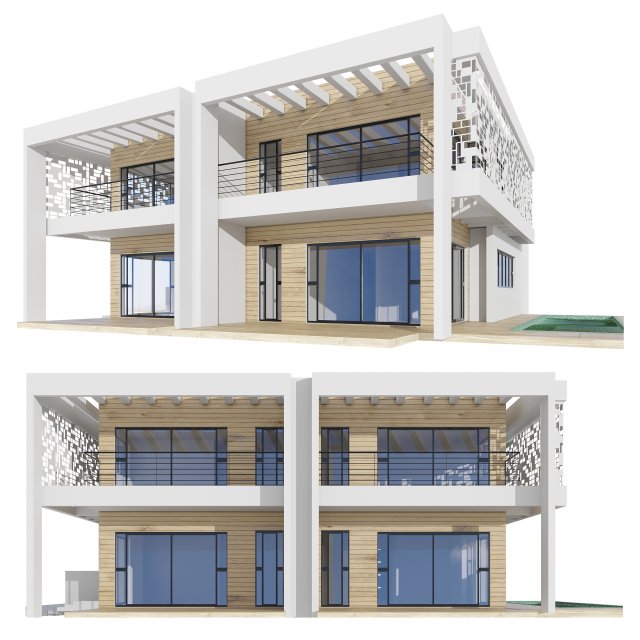 house in israel Modelo 3D .c4d .max .obj .3ds .fbx .stl .blend 