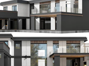 house in the wright style 2 3D Model