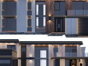 house in the wright style 2 3D Model