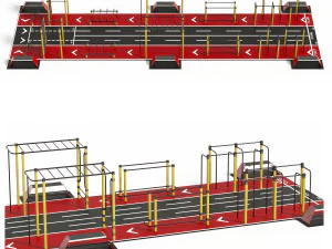 workout street sport scs-202 3D Model