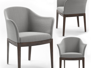 giorgetti normal chair gray 3D 모델