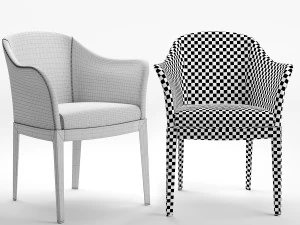 giorgetti normal chair gray 3D Model