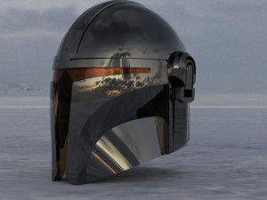 Mandalorian helmet Star Wars 3D Model
