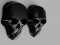Skull damaged and heavy damaged 3D Model