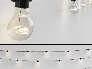 Garland - Bulb String - 3D Модель