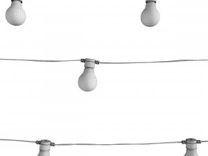 Garland - Bulb String - 3D Model