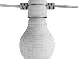 Garland - Bulb String - 3D Model