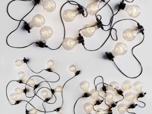 ガーランドと電球の紐 1 3Dモデル