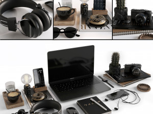 3D Workplace Collection 2 Modelo 3D