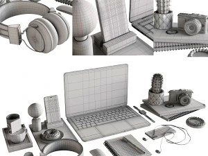 3D Workplace Collection 2 3D Model