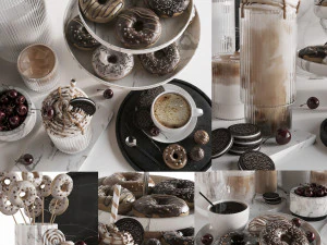 CoffeeDonuts 3D Model