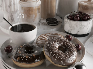 CoffeeDonuts 3D Model
