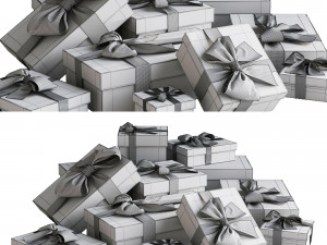 3D Gift Boxes model 3D Модель