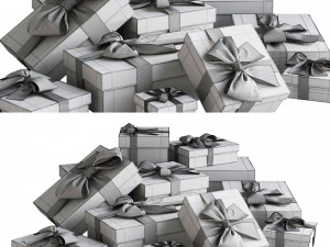 3D Gift Boxes model 3D Model