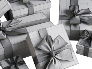 3D Gift Boxes model 3D Модель