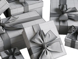 3D Gift Boxes model 3D Model