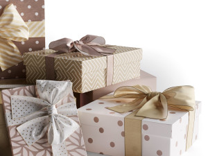 3D Gift Boxes model 3D Модель