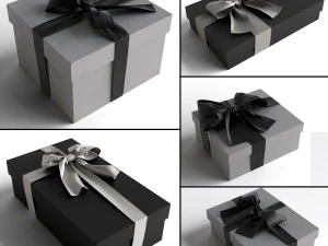 3D Gift Boxes model 3D Model