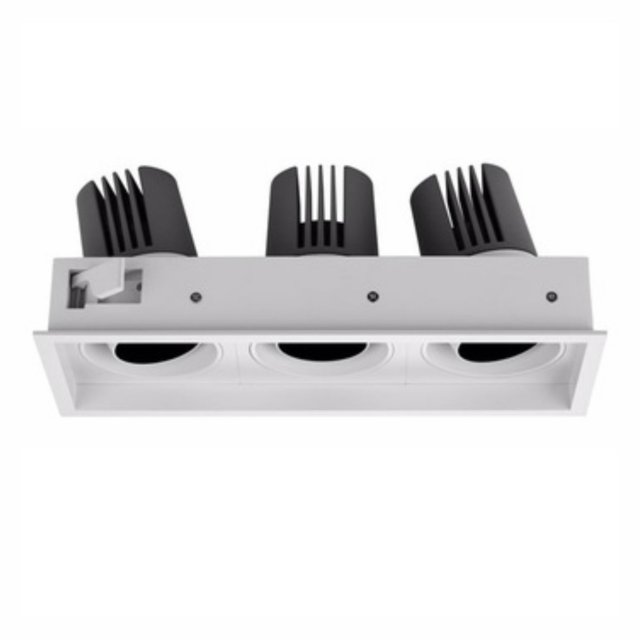 triple recessed luminaire twist 3-30 Modelo 3D .c4d .max .obj .3ds .fbx .stl .blend 